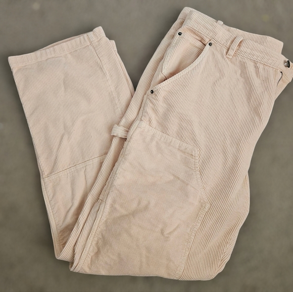Urban Outfitters BDG Double Knee Corduroy Carpenter Pants Women sz 16 - Picture 1 of 7